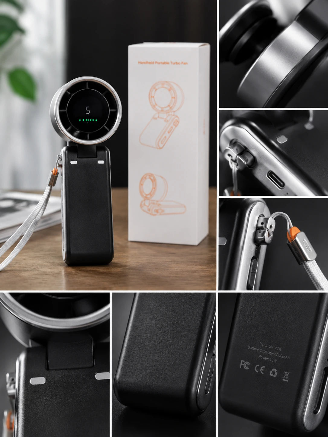 Zenvora TurboFlow Handheld Fan
